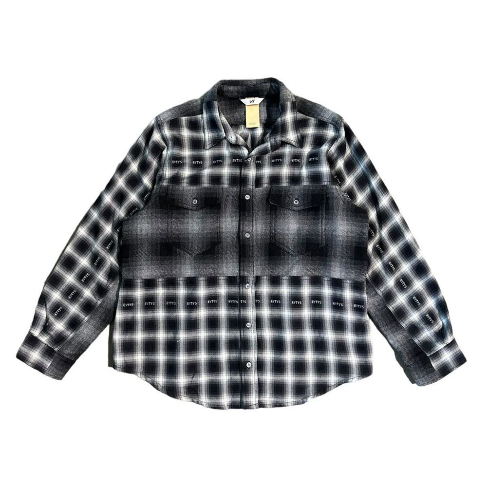 Eytys Checkered paneled flannel